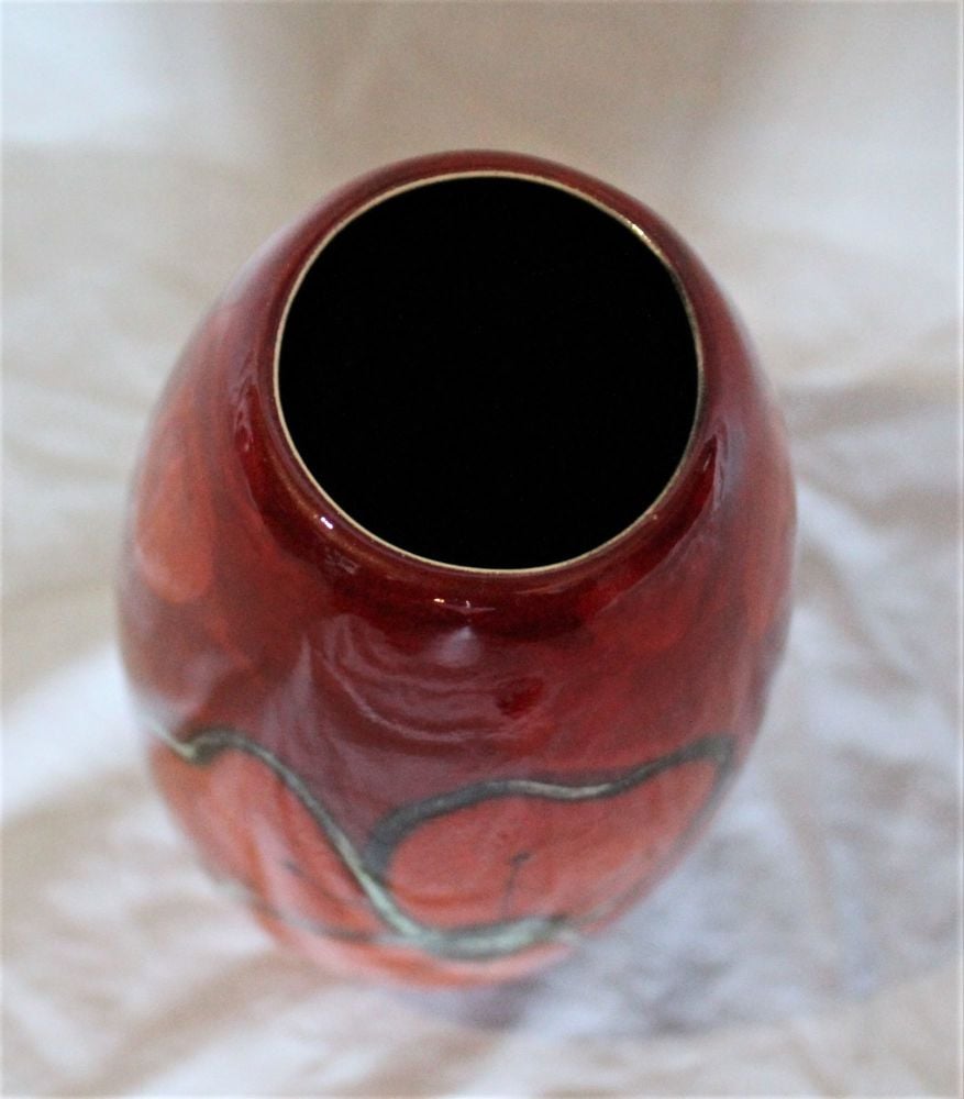 Torpedo vase - Studio Poole Poppyfield