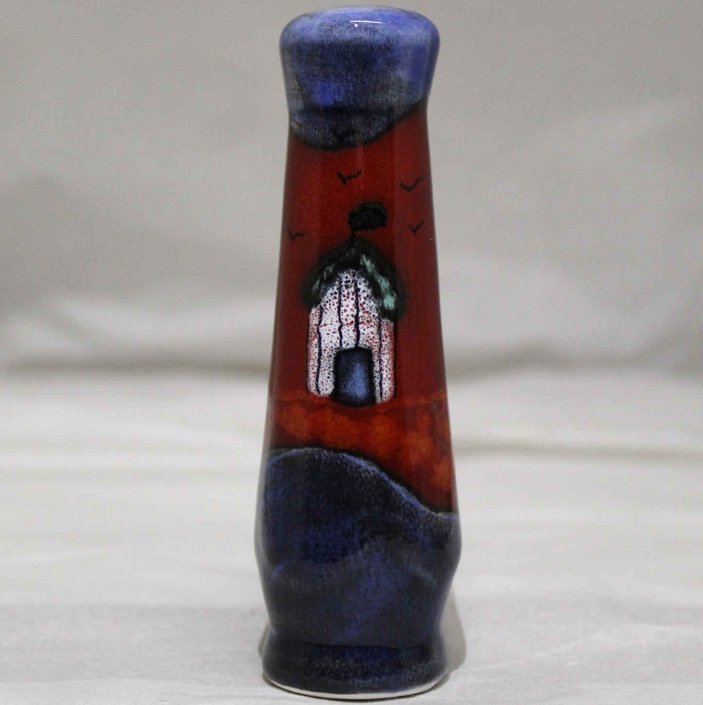 Ceramic Pull-Cord Handle - Red Beach Huts design