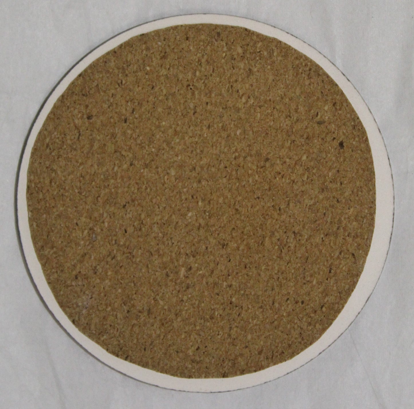 Ceramic hand painted coaster cork backed for protection - Red Beach Huts design