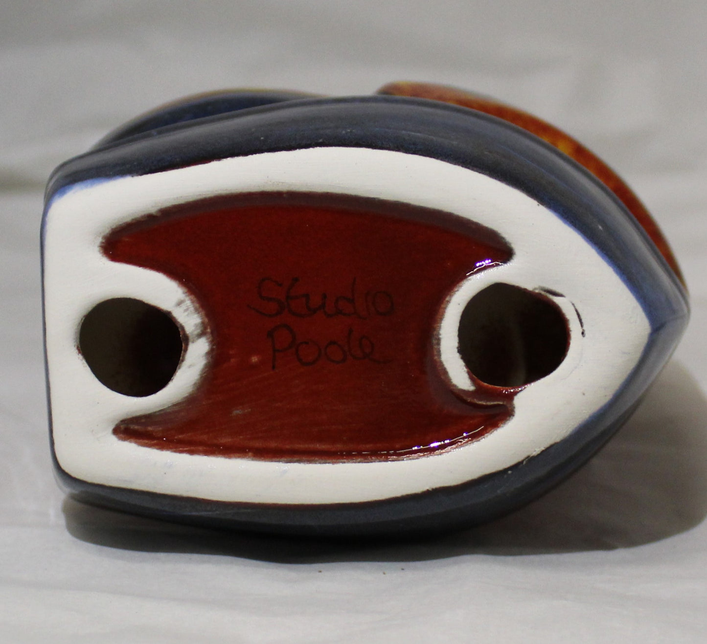 Tealight holder - Studio Poole Red Beach Huts design