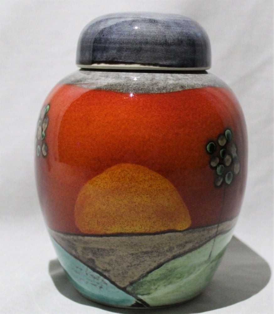 Hand Thrown Ginger Jar - Sunrise