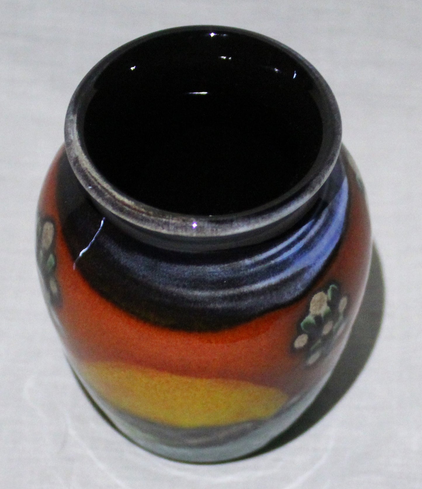 Hand-thrown, Mini Vase - Sunrise design