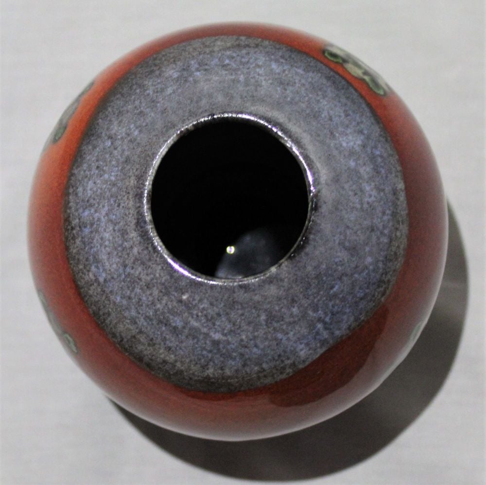Ostrich egg Vase - Studio Poole Sunrise