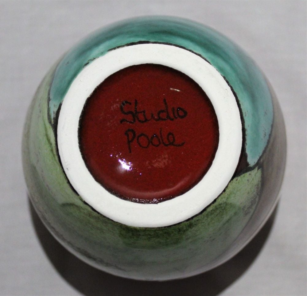 Ostrich egg Vase - Studio Poole Sunrise