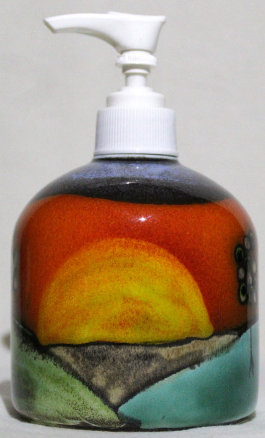 Sunrise - Small Pump-handle Ceramic Bottle