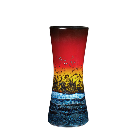 34cm Hourglass Vase - Sunset design
