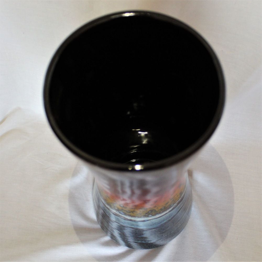 34cm Hourglass Vase - Sunset design