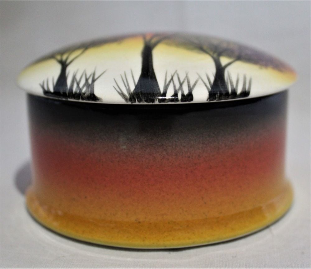 Small Trinket Box - Studio Poole Sunset Trees