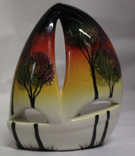 Tealight holder - Studio Poole Sunset Trees design