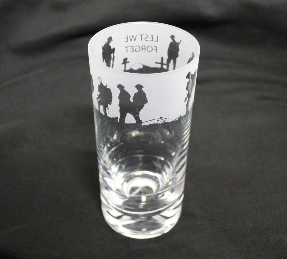 T18 Highball Glass "Lest we forget"