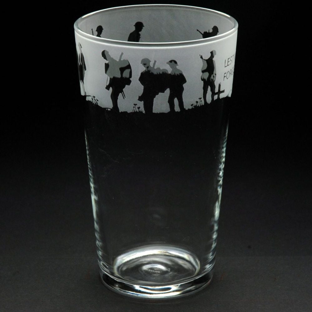 T29 Pint Glass "Lest we Forget"