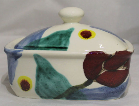 Butter Dish - Tchalenko Poppy Tribute