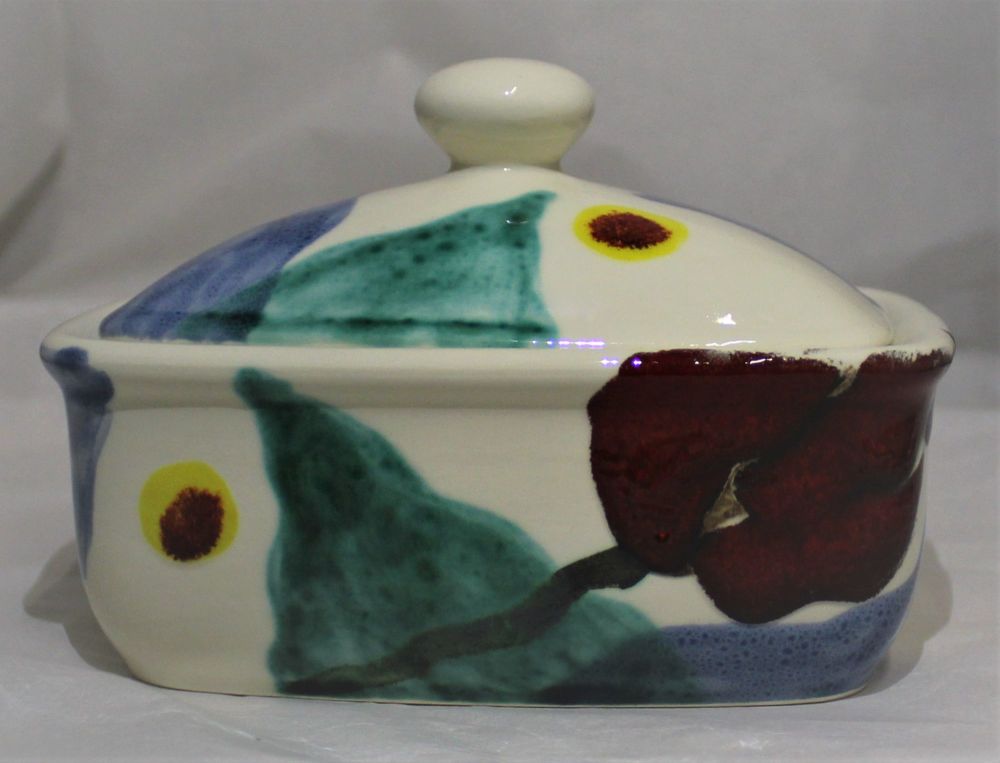 Butter Dish - Tchalenko Poppy Tribute