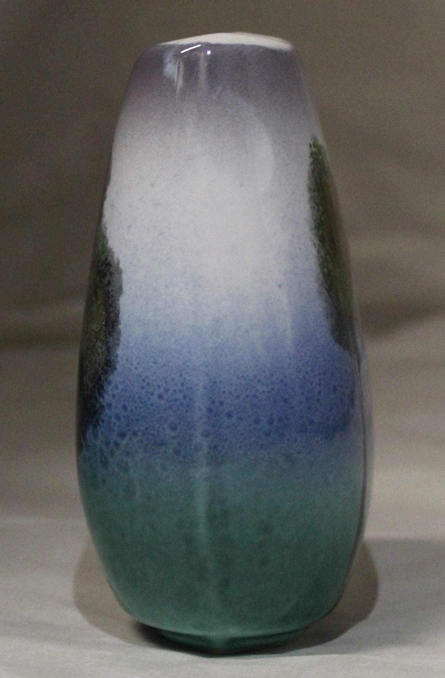 Hand-thrown, Mini Manhattan Vase - Trees in the Mist design