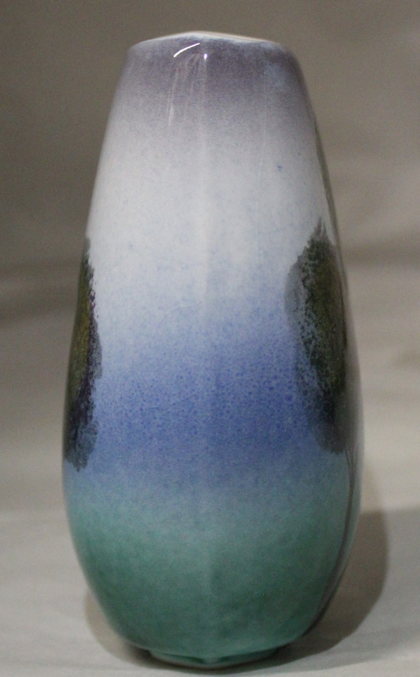 Hand-thrown, Mini Manhattan Vase - Trees in the Mist design