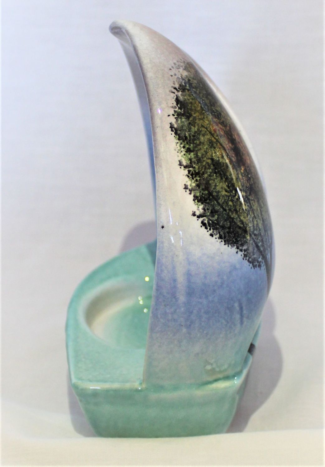 Tealight holder - Studio Poole Trees in the Mist design