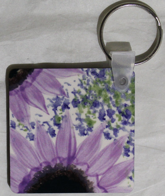 Keyring - Vincent Lilac Pattern