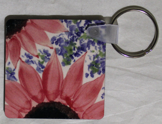 Keyring - Vincent Red Pattern