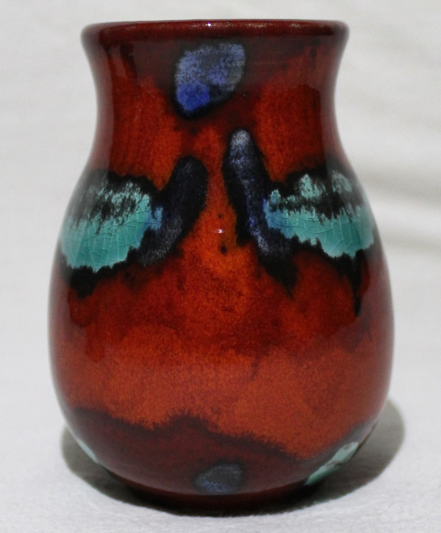 Hand-thrown, Volcano Mini Venetian Vase