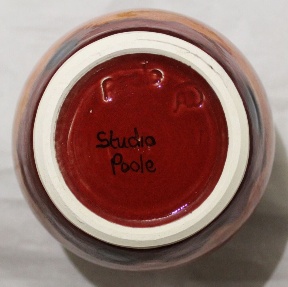Hand-thrown, Small Vase - Studio Poole Volcano