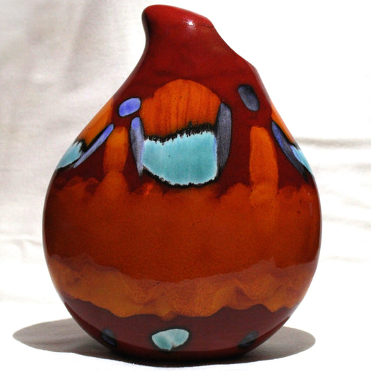 Hand-cast Teardrop vase - Studio Poole Volcano