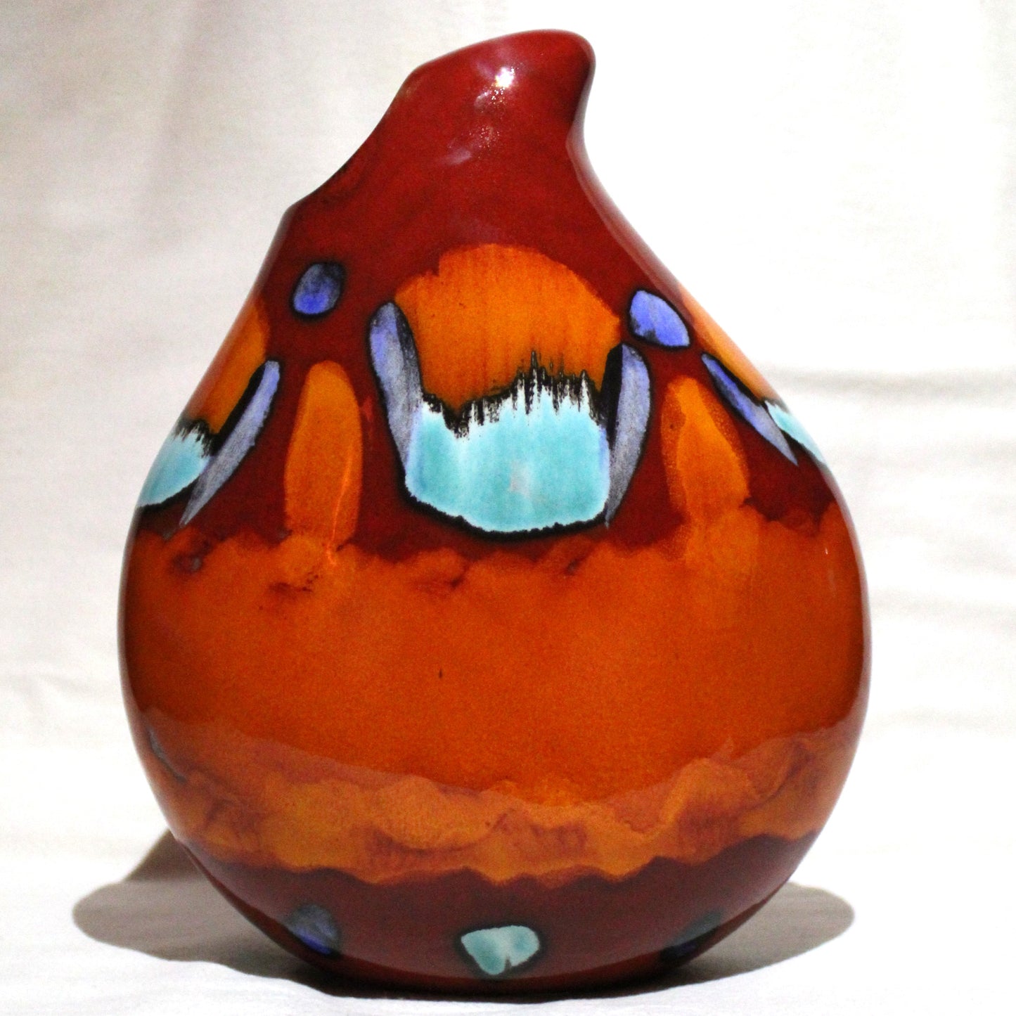 Hand-cast Teardrop vase - Studio Poole Volcano