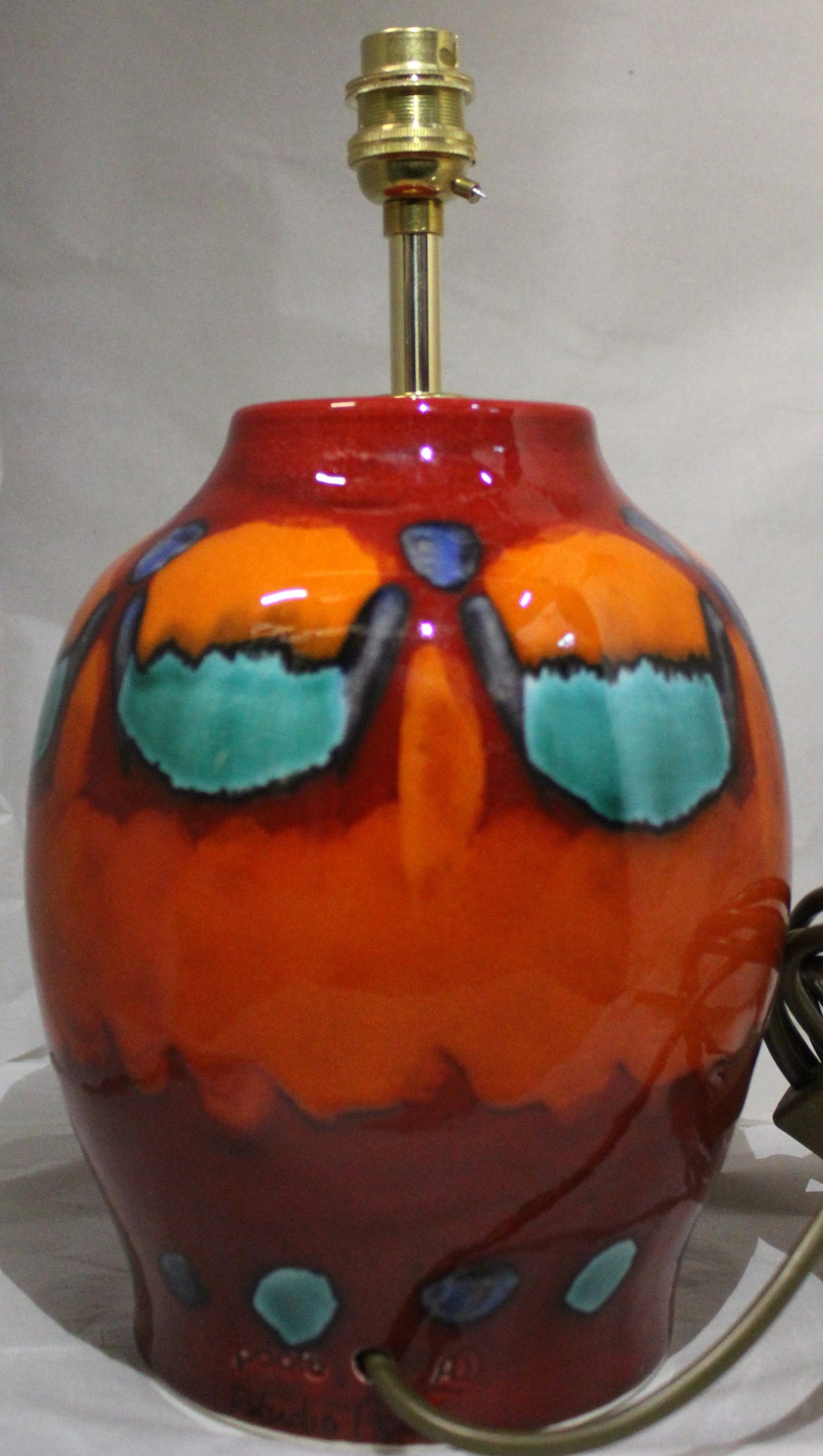 Poole pottery Volcano Lamp Base - Hand thrown and wired