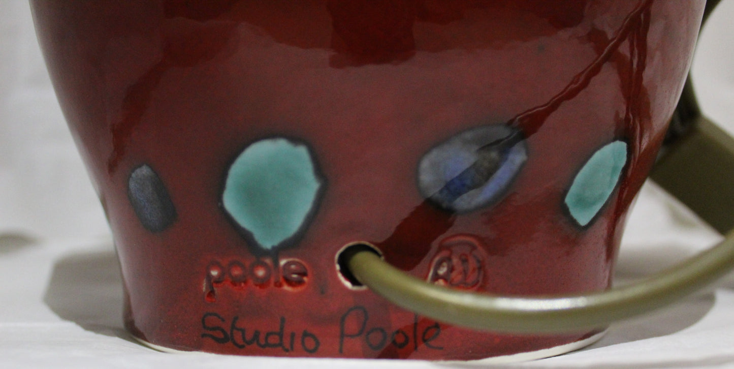 Poole pottery Volcano Lamp Base - Hand thrown and wired
