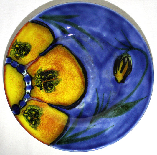 8.5in Display Plate - Studio Poole Wild Poppy