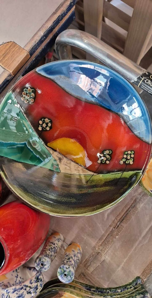 Special order 2 Display Bowls - Studio Poole Sunrise design