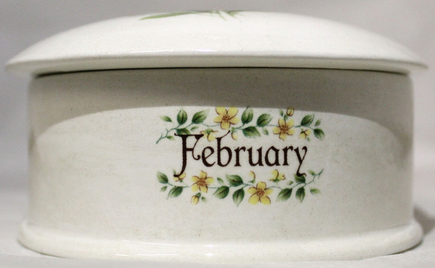 Floral Birth Month Trinket Box - February
