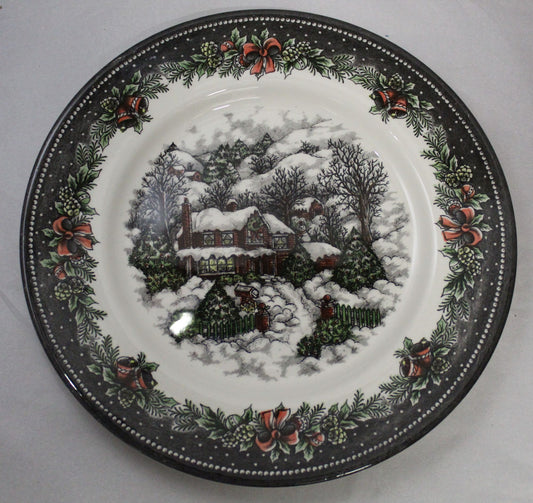 Themed Dinner Plate - Xmas Village