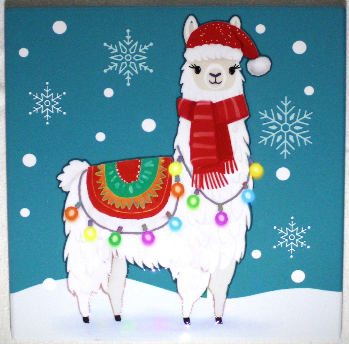Ceramic Trivet - Christmas Llama