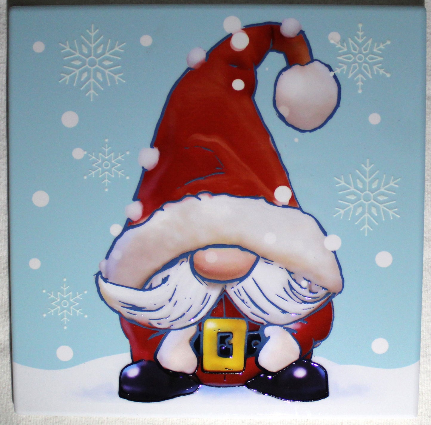 Ceramic Trivet - Father Christmas Gonk