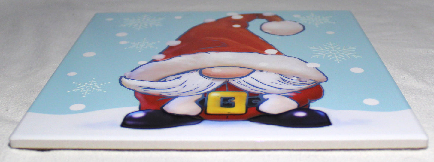 Ceramic Trivet - Father Christmas Gonk