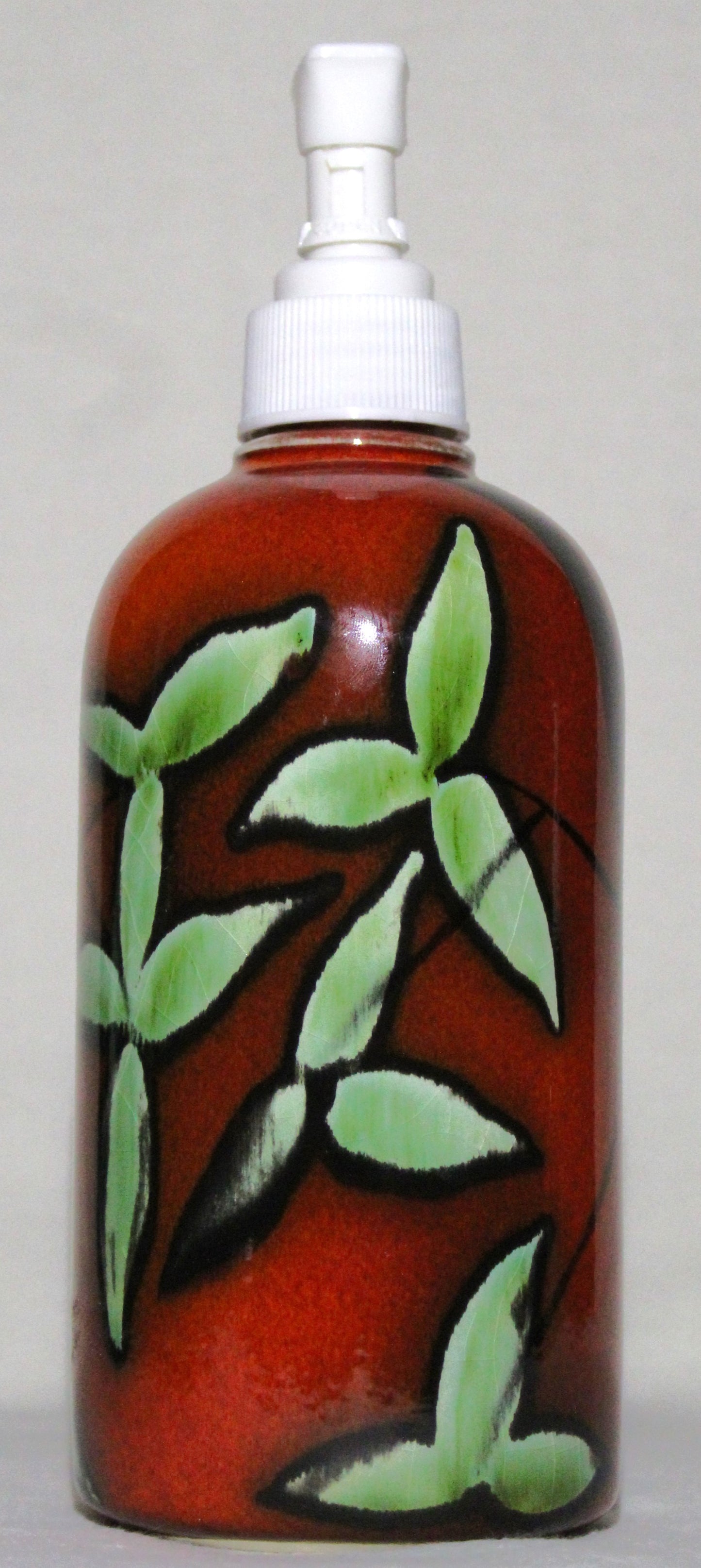Bamboo - Tall Pump-handle Ceramic Bottle