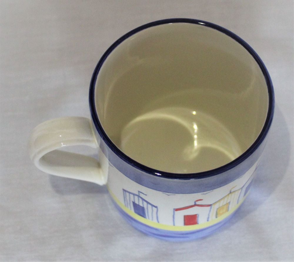 Mug - Studio Poole Beach Huts design
