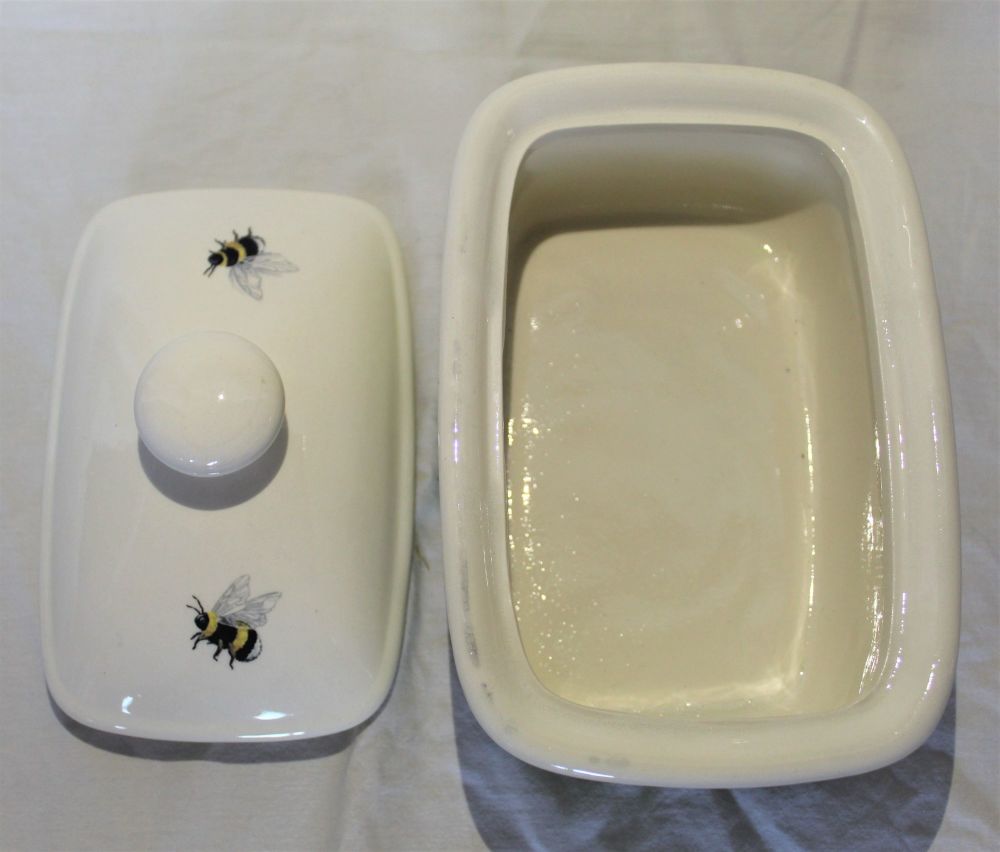 Butter Dish - Studio Poole Bees design