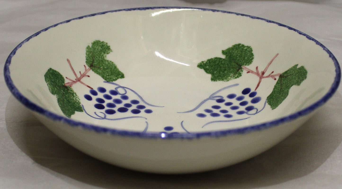 Breakfast Bowl - Studio Poole Dorset Fruits Grapes design