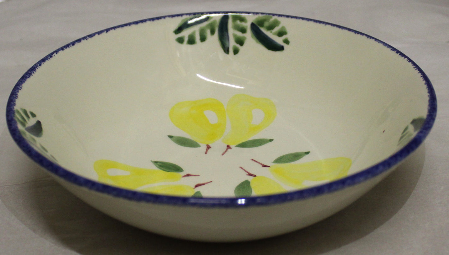 Breakfast Bowl - Studio Poole Dorset Fruits Pears design