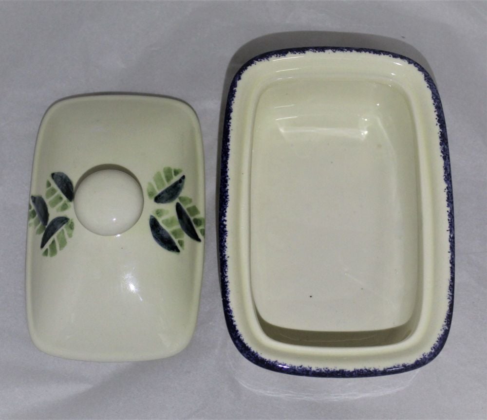 Butter Dish - Studio Poole Dorset Fruits design - Cherries