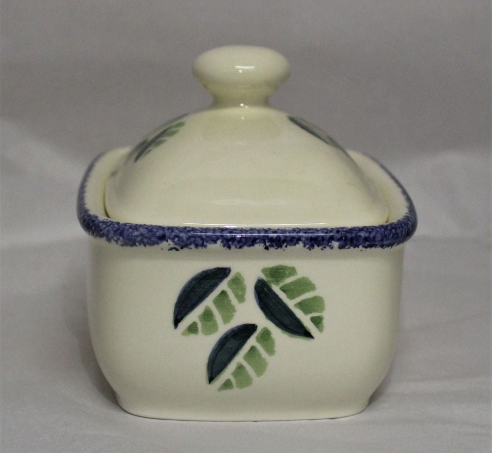 Butter Dish - Studio Poole Dorset Fruits design - Oranges