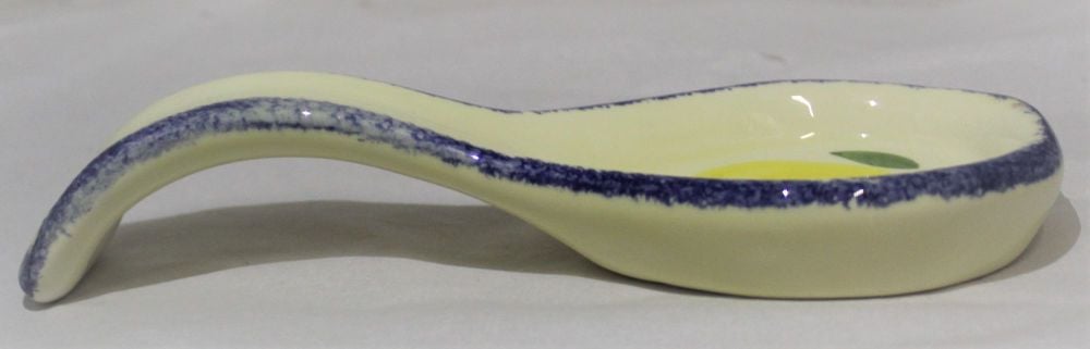 Small Spoon Rest - Studio Poole Dorset Fruits Pears design
