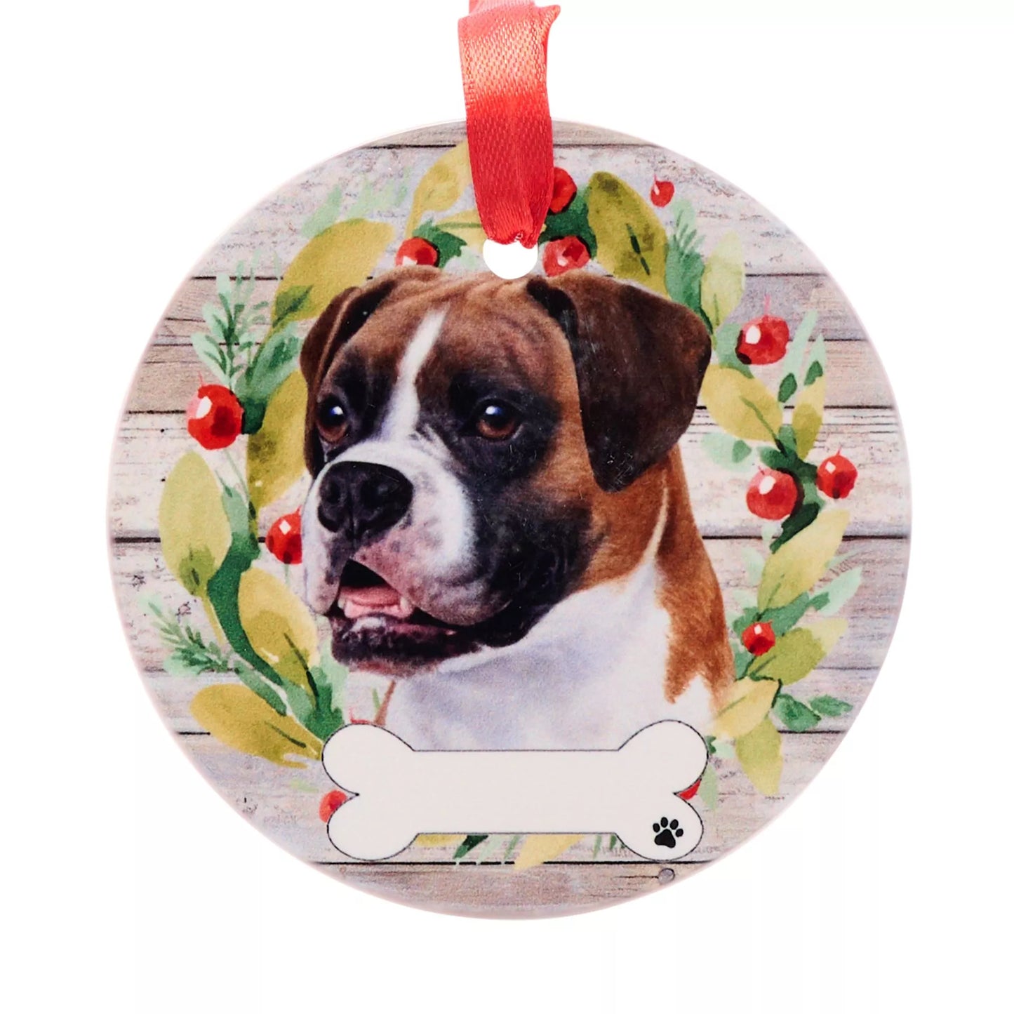 E&S Pets Boxer Hanging Wreath Decoration