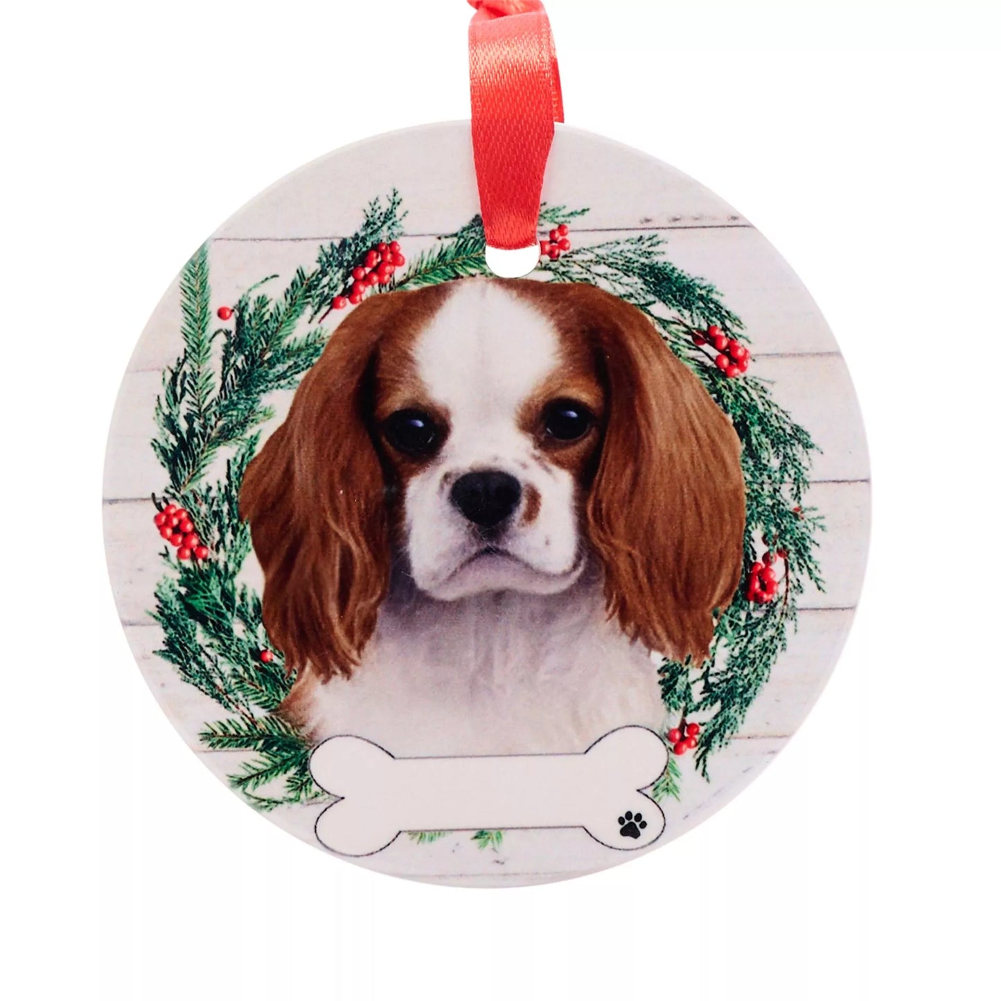 E&S Pets Cavalier King Charles Spaniel Hanging Wreath Decoration
