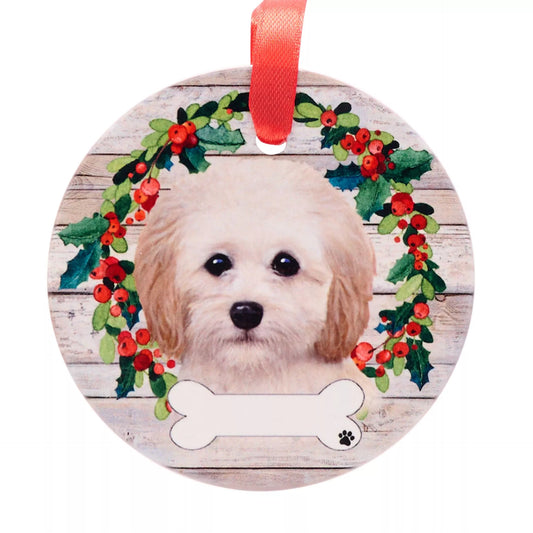 E&S Pets Cockapoo Hanging Wreath Decoration