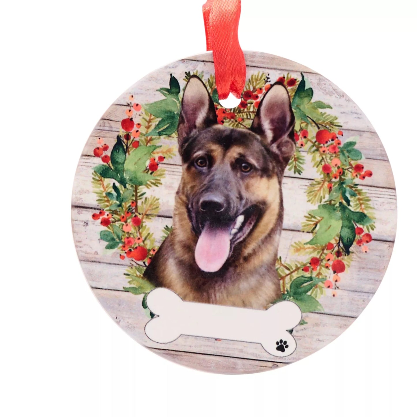 E&S Pets German Shepherd Hanging Wreath Decoration