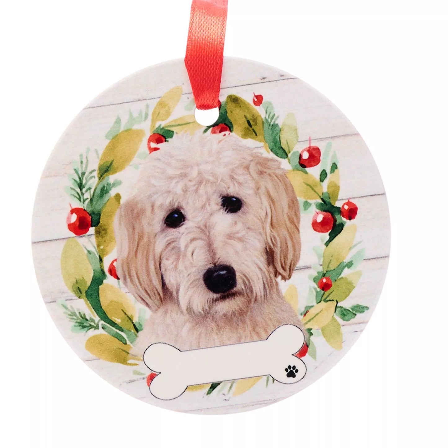 E&S Pets Goldendoodle Hanging Wreath Decoration