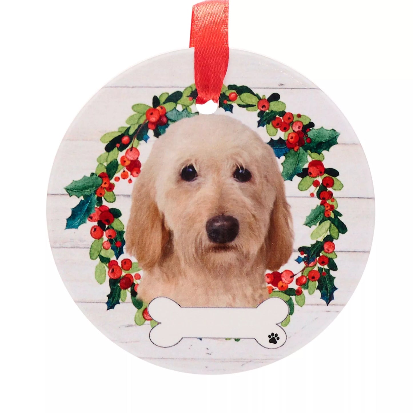 E&S Pets Labradoodle Hanging Wreath Decoration