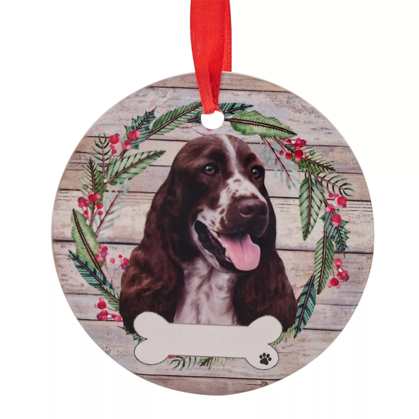 E&S Pets Springer Spaniel Hanging Wreath Decoration